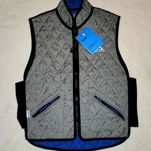 TECH NICHE vest Hyper Kewl technology climate control gray blue sz small NWT